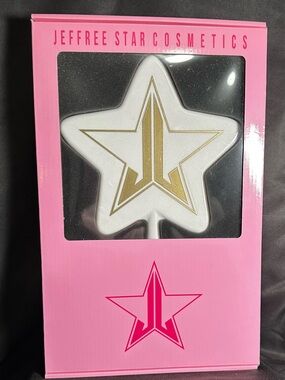 JEFFREE STAR MIRROR WHITE STAR SHAPED WITH GLITTER - BRAND NEW SEALED IN THE BOX